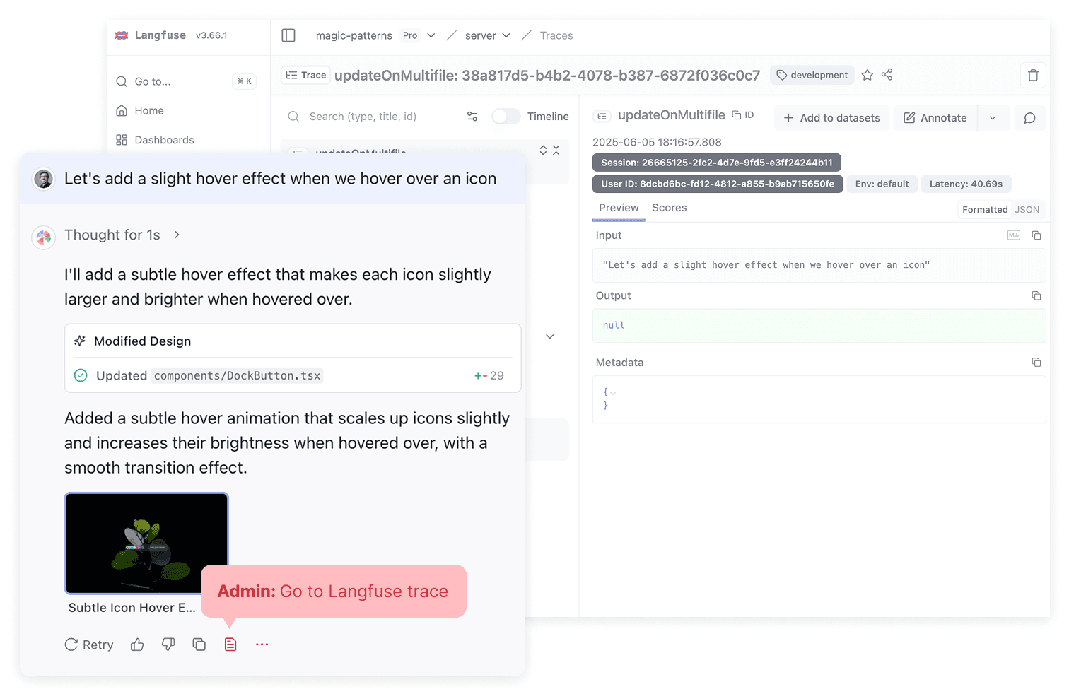 Magic Patterns Admin
Button